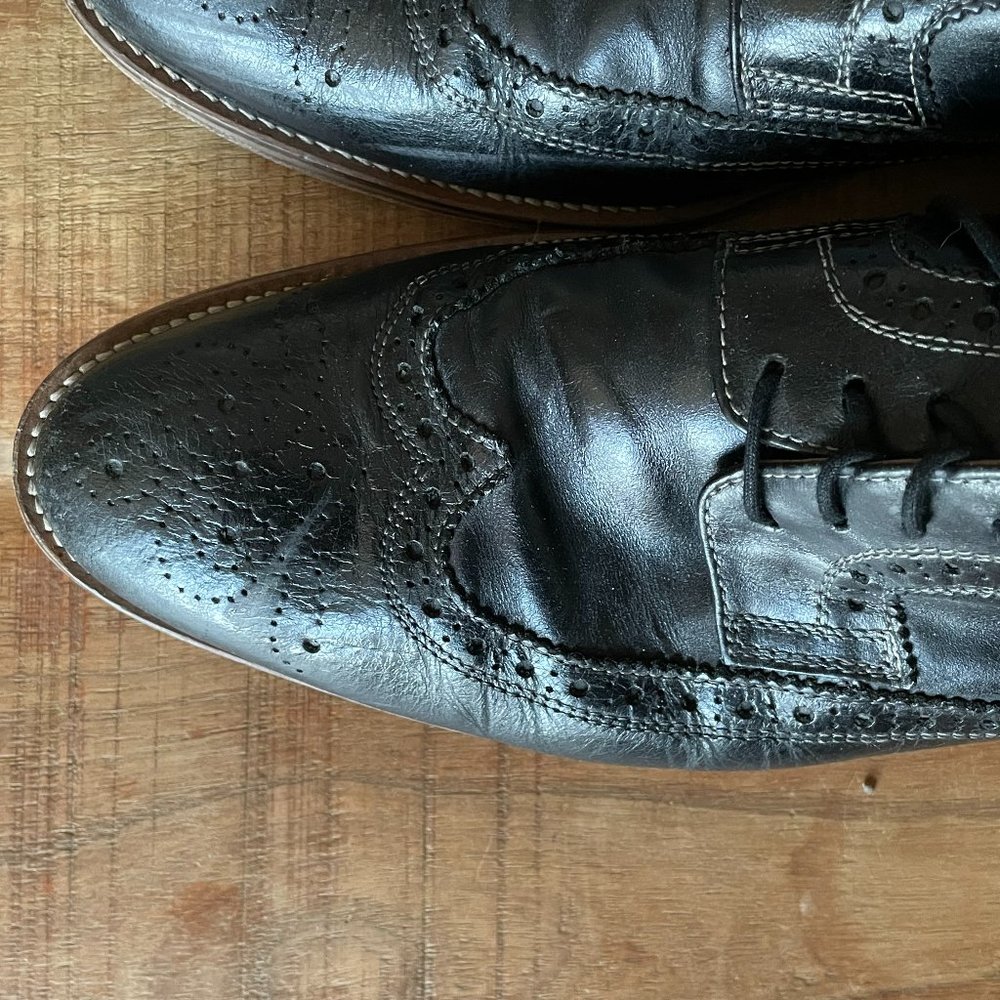 Johnston and Murphy Heritage Dress Shoes from Italy Size 10 Men's pre-owned